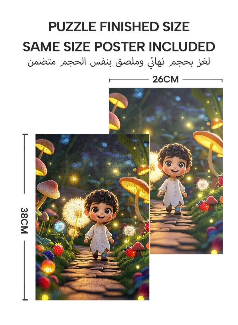 GALADUNE 300 Pieces Jigsaw Puzzle for Adults & Kids, Fantasy Journey Illustration, Stress Relief Puzzle Toy, Perfect Ramadan & Holiday Gift - Image 3